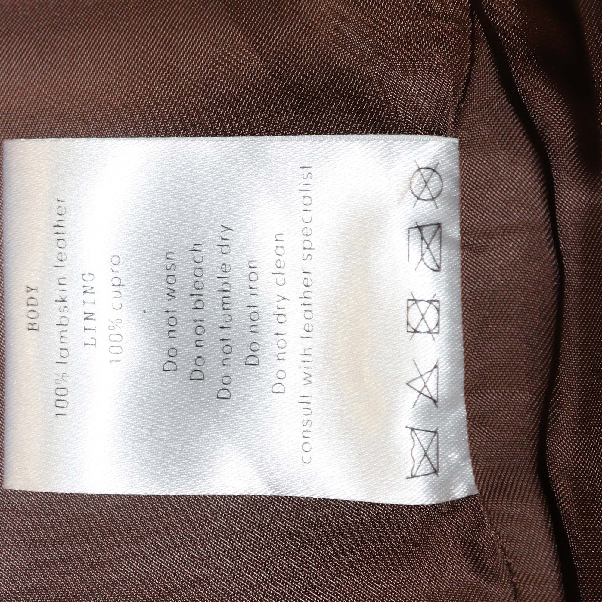 Aeron Brown Leather Mercedes Single Breasted Blazer