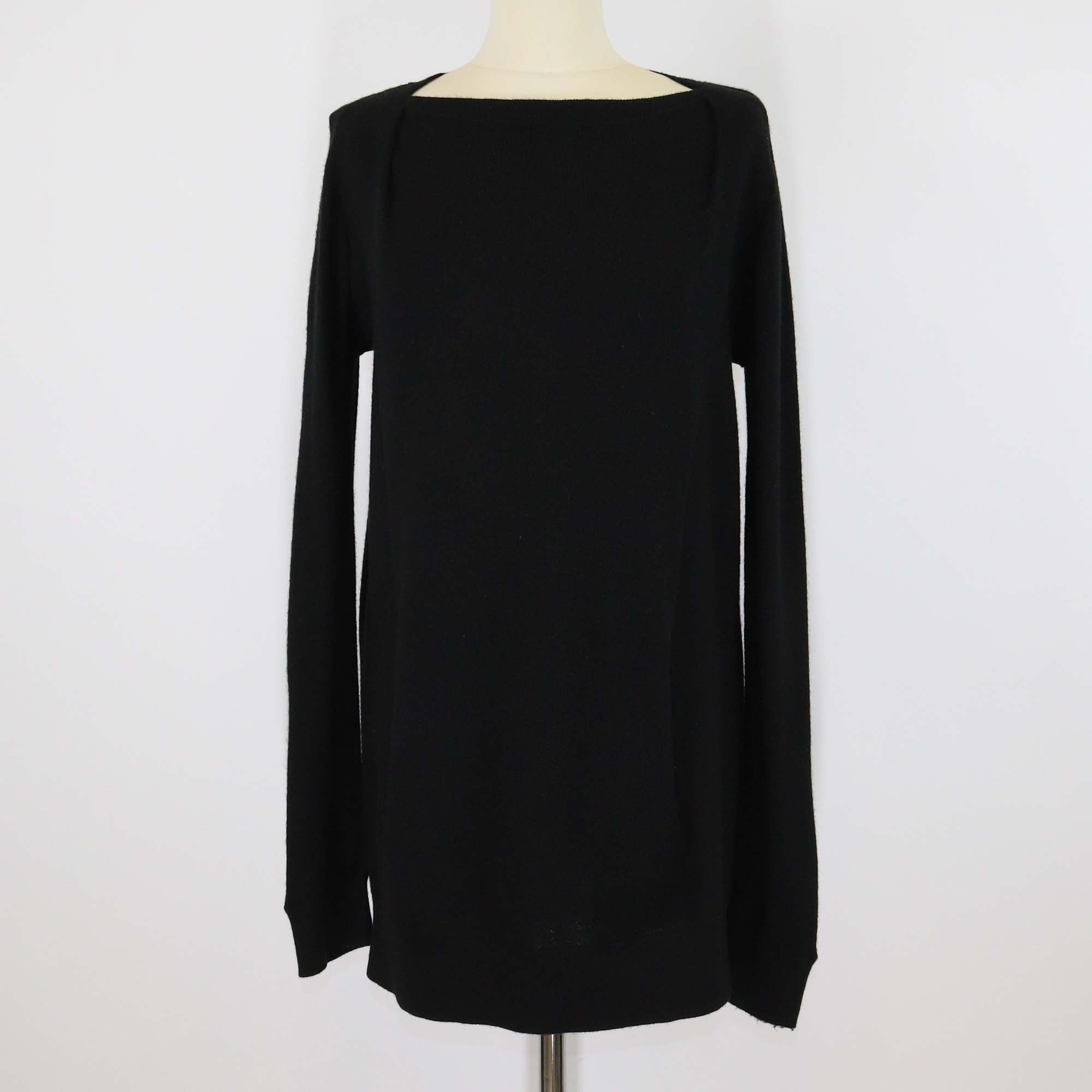 Vince Black Wool Cashmere Oversized Pullover Sweater