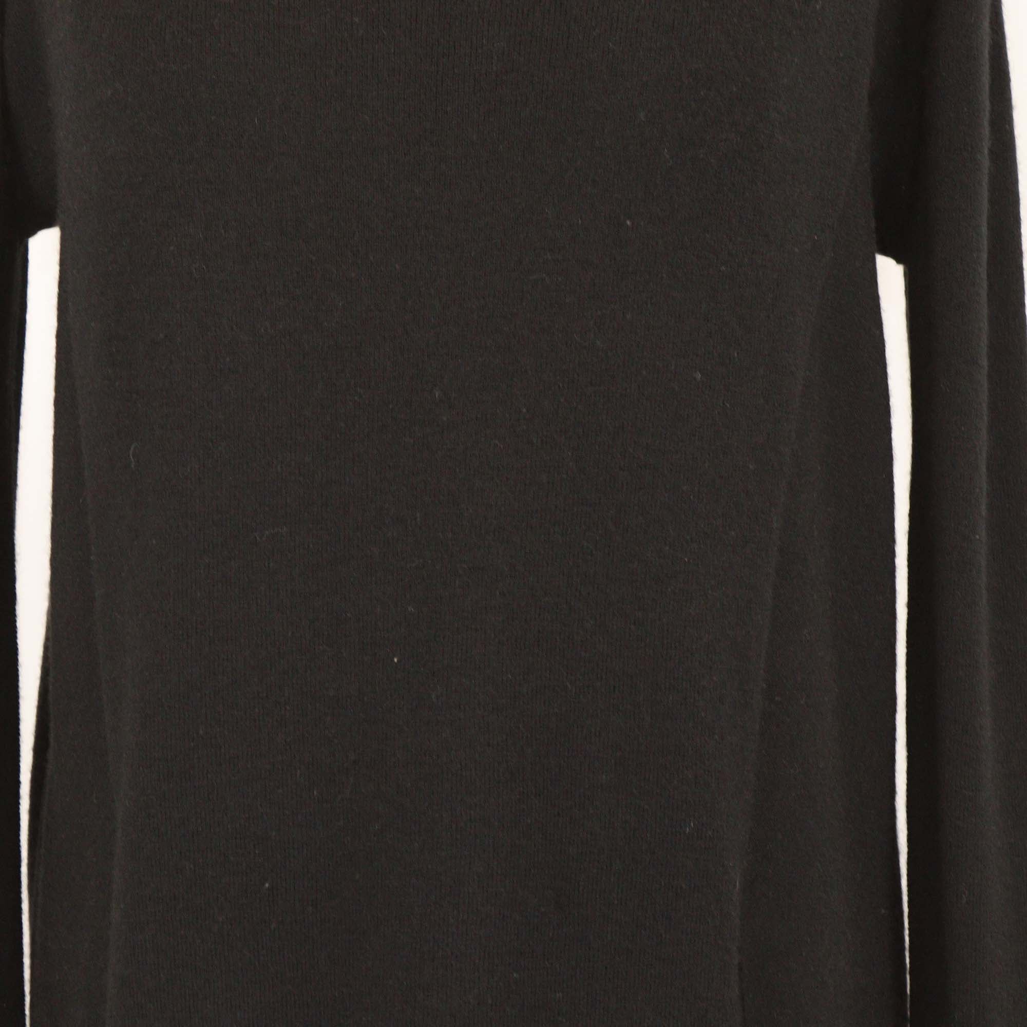 Vince Black Wool Cashmere Oversized Pullover Sweater