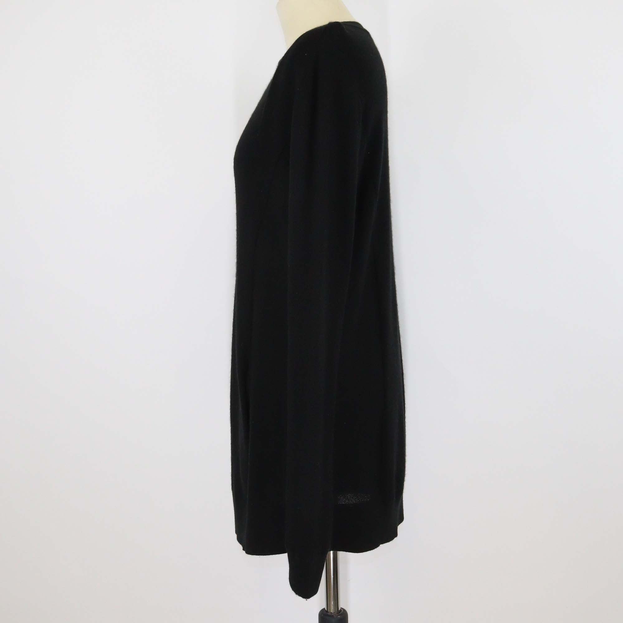 Vince Black Wool Cashmere Oversized Pullover Sweater