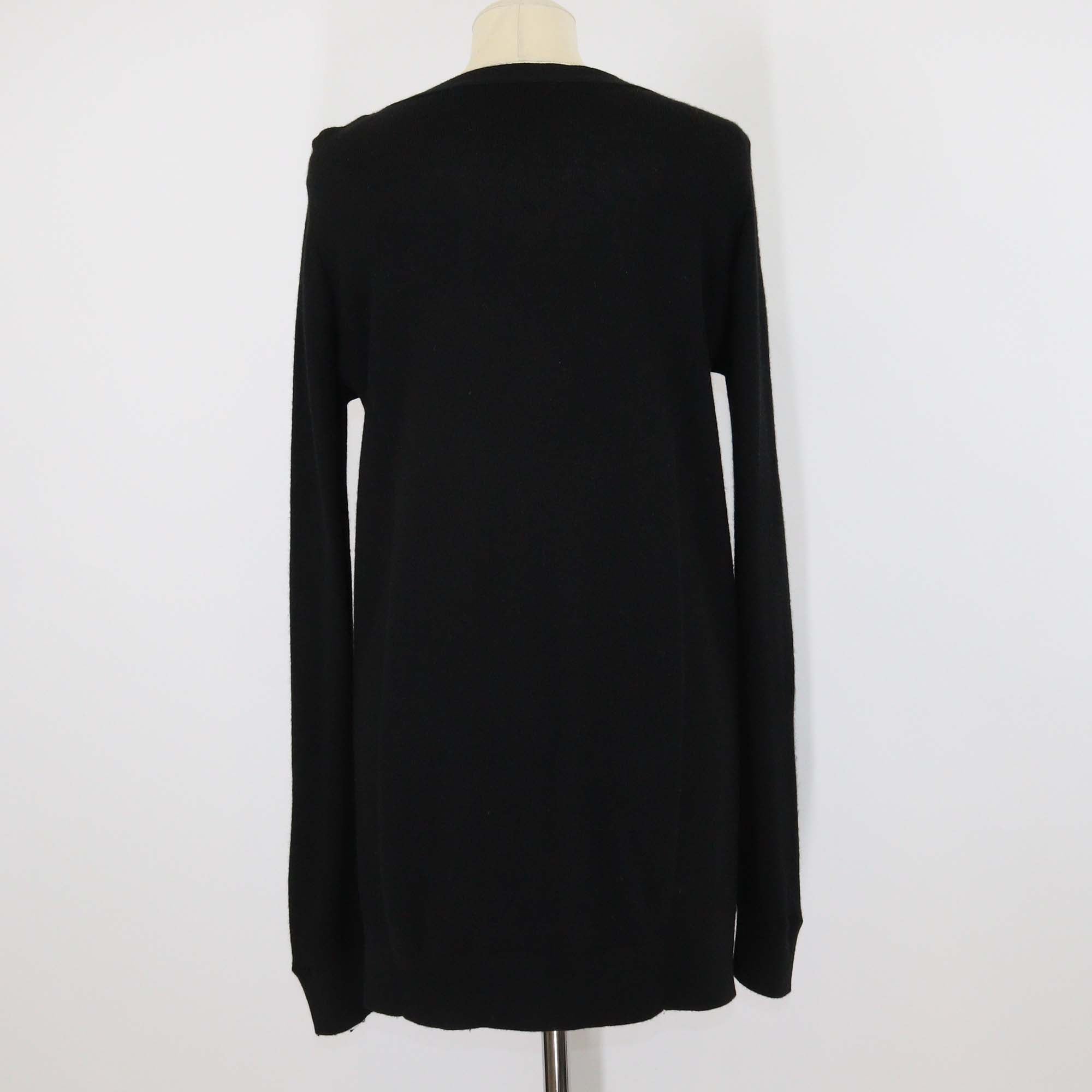 Vince Black Wool Cashmere Oversized Pullover Sweater