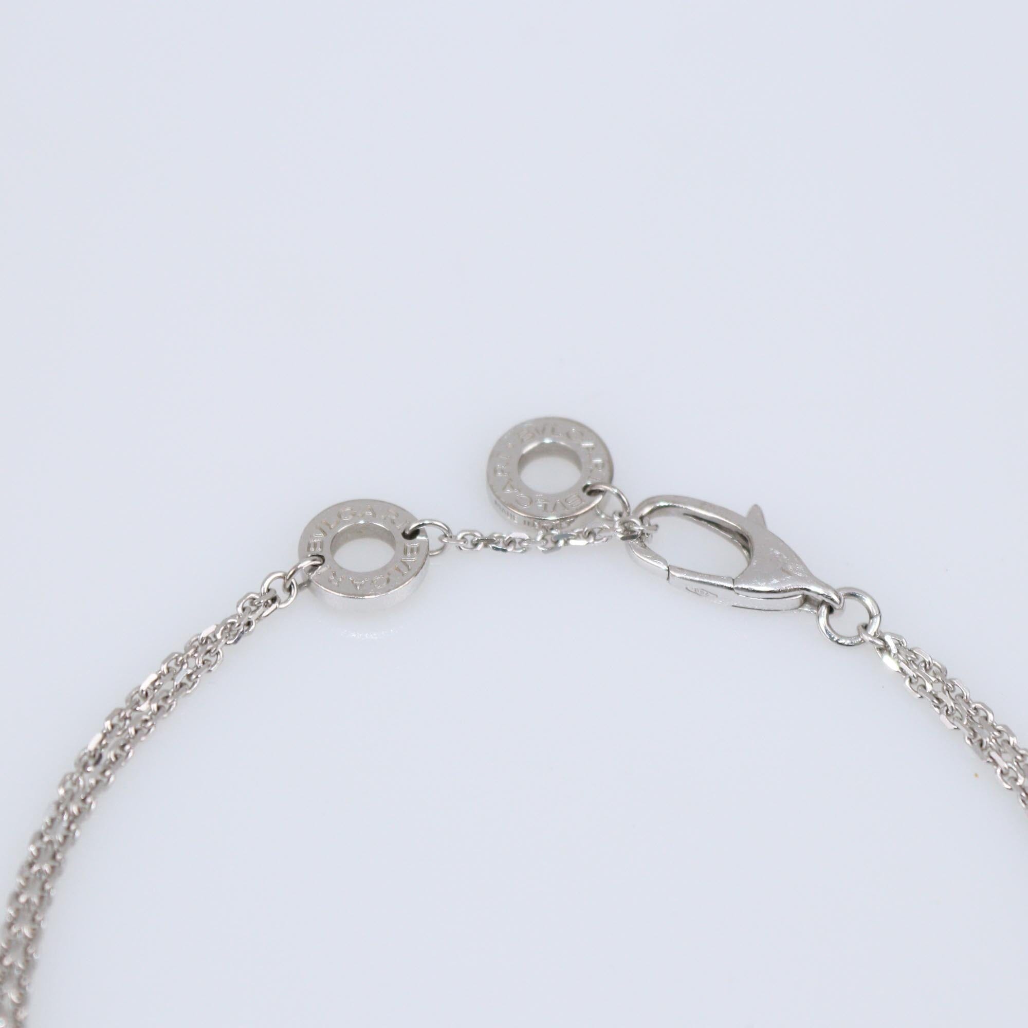 Bvlgari 18K White Gold Diamond Diva's Dream Bracelet Womens Bvlgari 