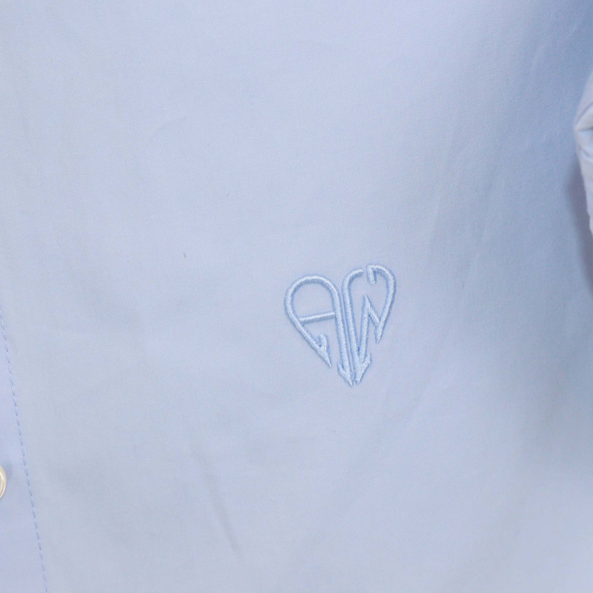 Alexander Wang Blue Cotton Cinched Button-Down Shirt