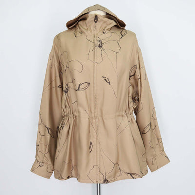 Loro Piana Cream Silk Rafael Aperitivo Bomber Hoodie Jacket