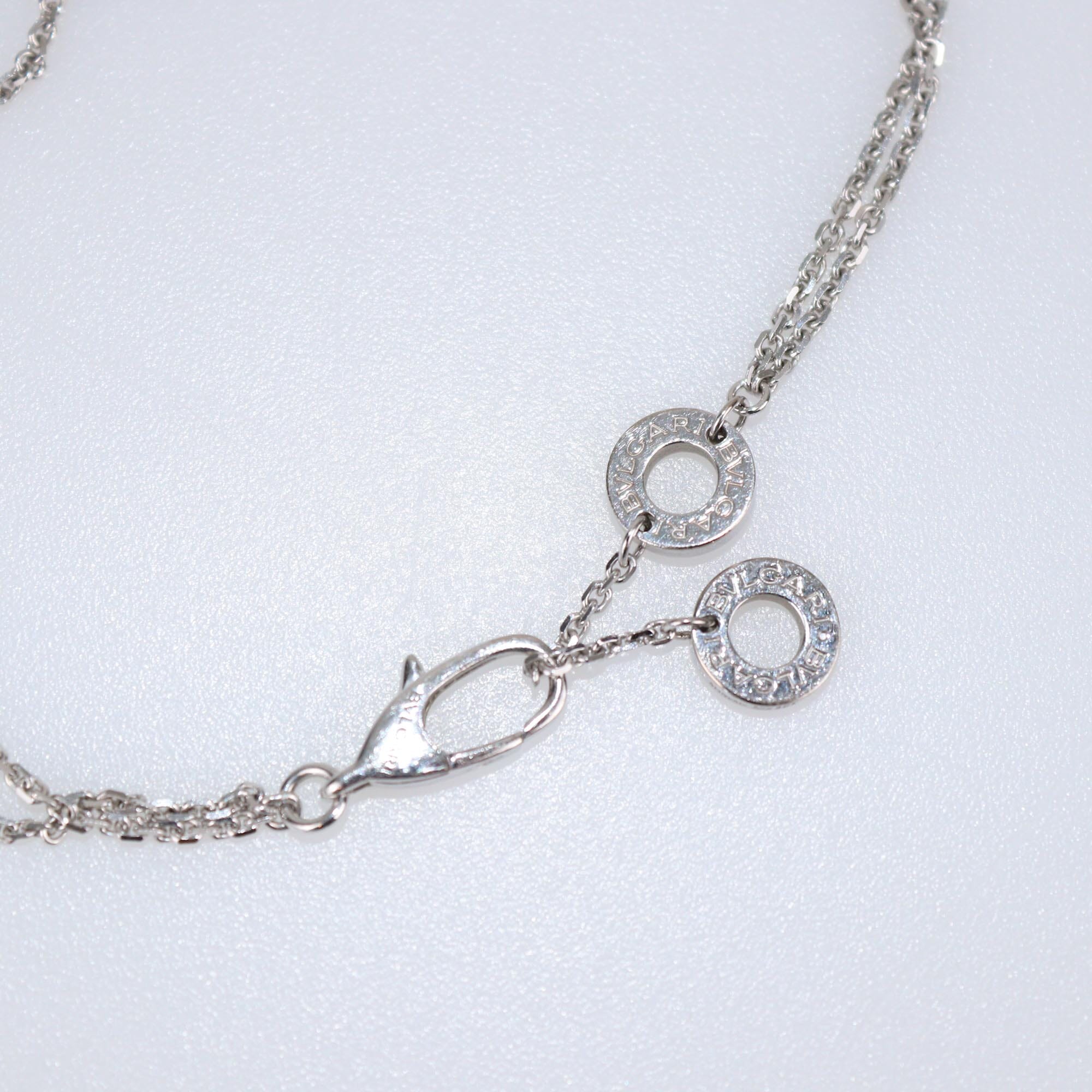 Bvlgari 18K White Gold Diamond Diva's Dream Bracelet Womens Bvlgari 