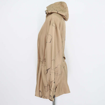 Loro Piana Cream Silk Rafael Aperitivo Bomber Hoodie Jacket