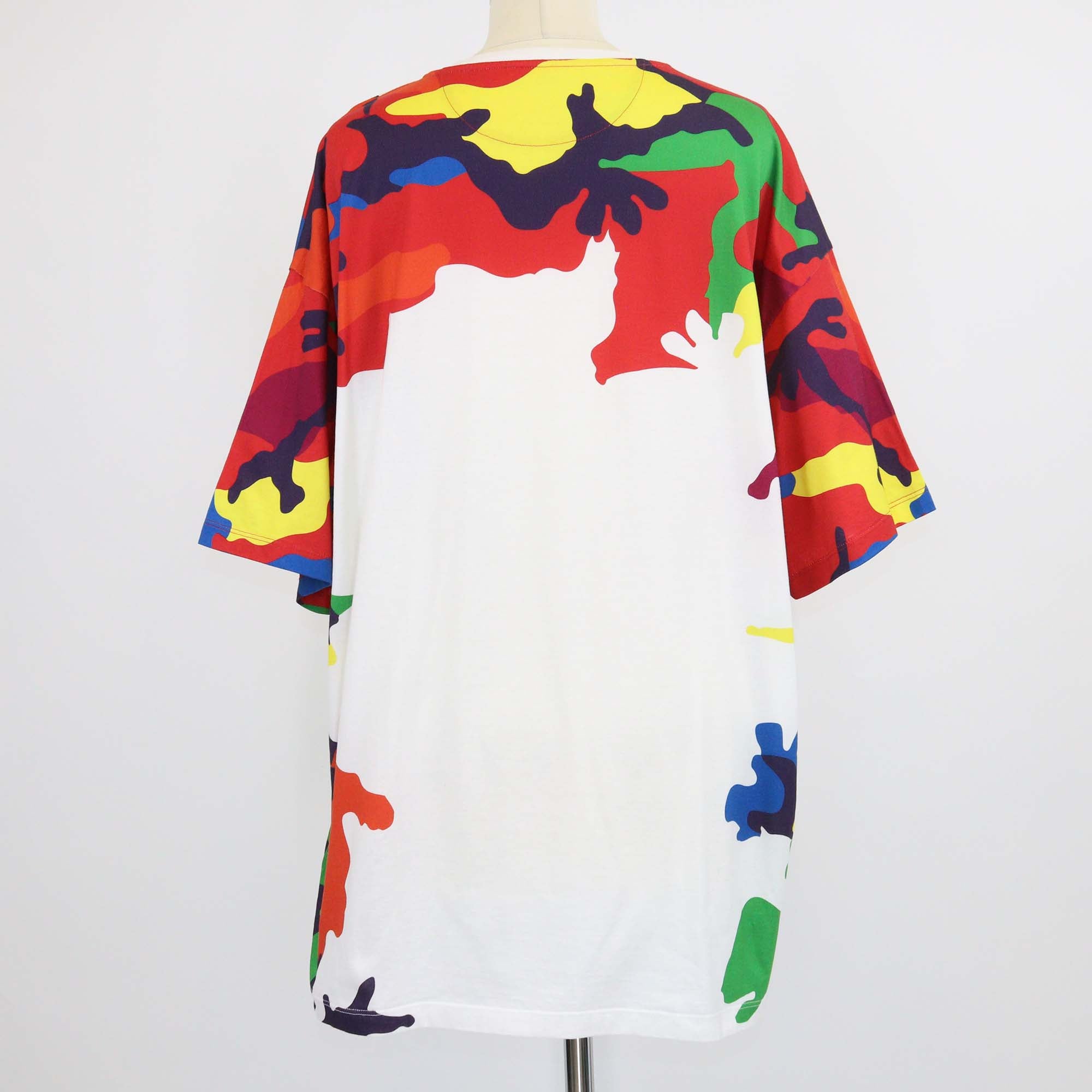 Valentino Multicolor Cotton CAMOU7 Print T-Shirt
