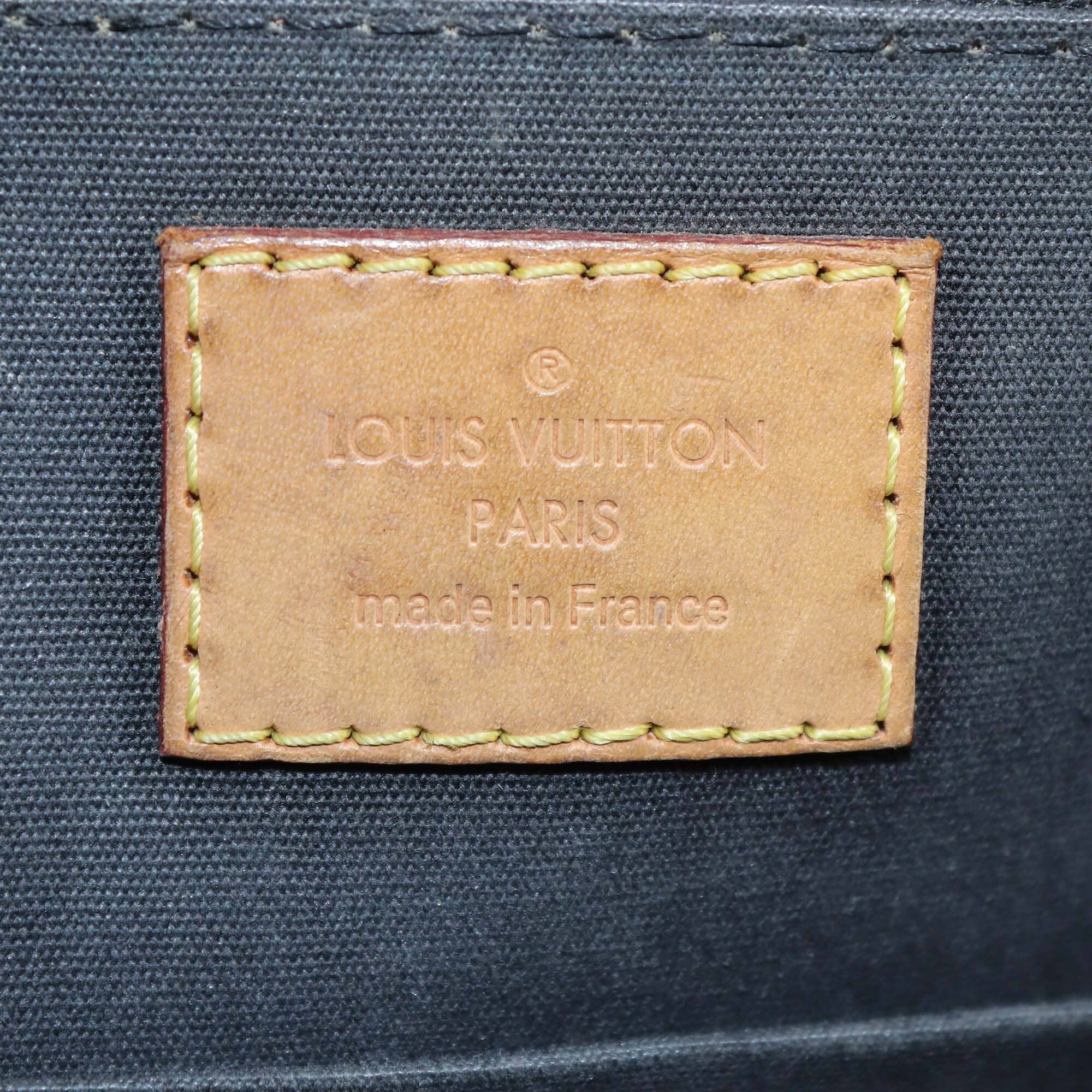Louis Vuitton Black Monogram Vernis Alma BB Bag Womens Louis Vuitton 