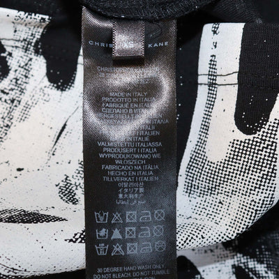 Christopher Kane Black/White Cotton Paint Splatter T-shirt