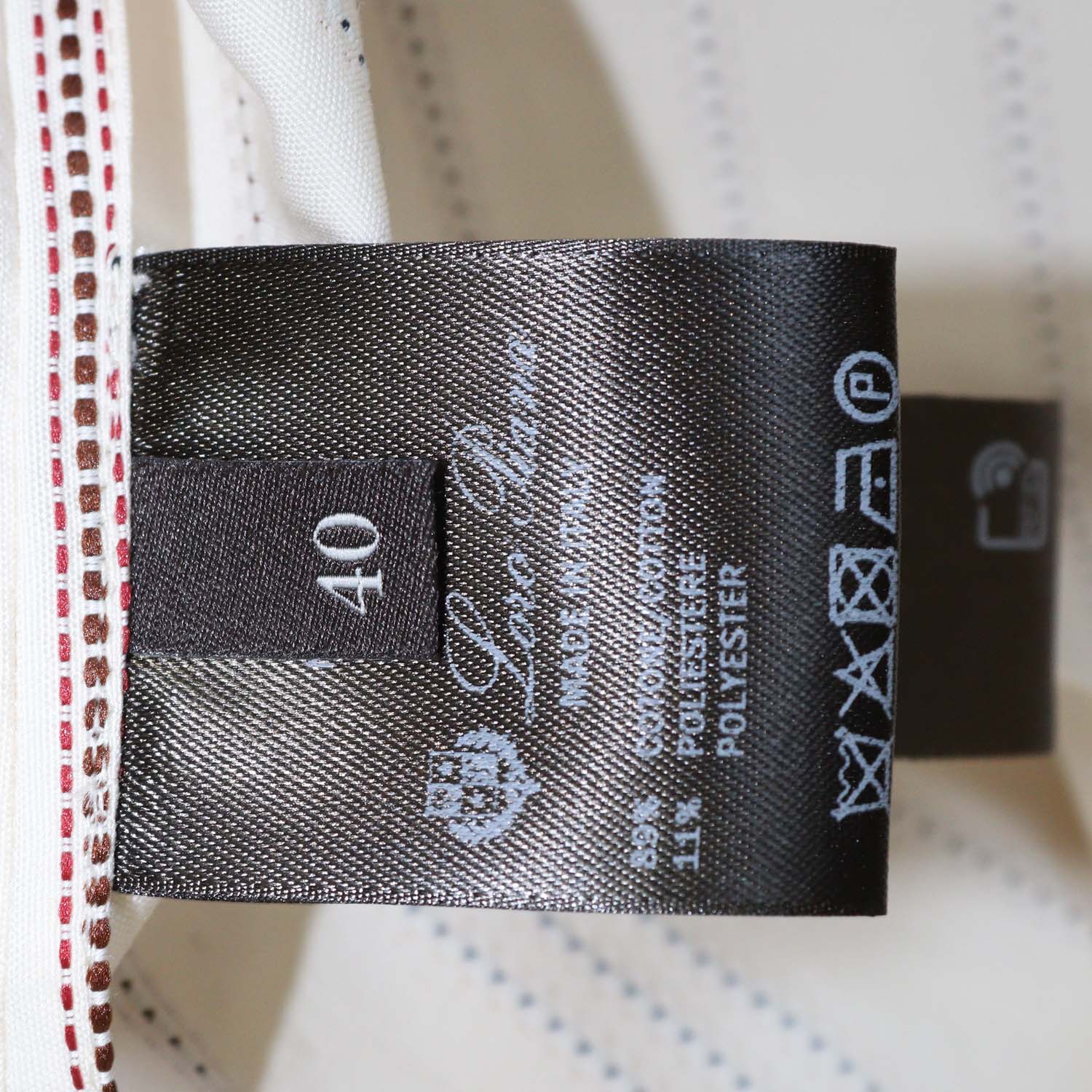 Loro Piana Cream Cotton Stripe Valerie Long Sleeve Shirt