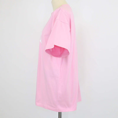 Balenciaga Baby Pink Cotton Dubai Logo Print T-Shirt
