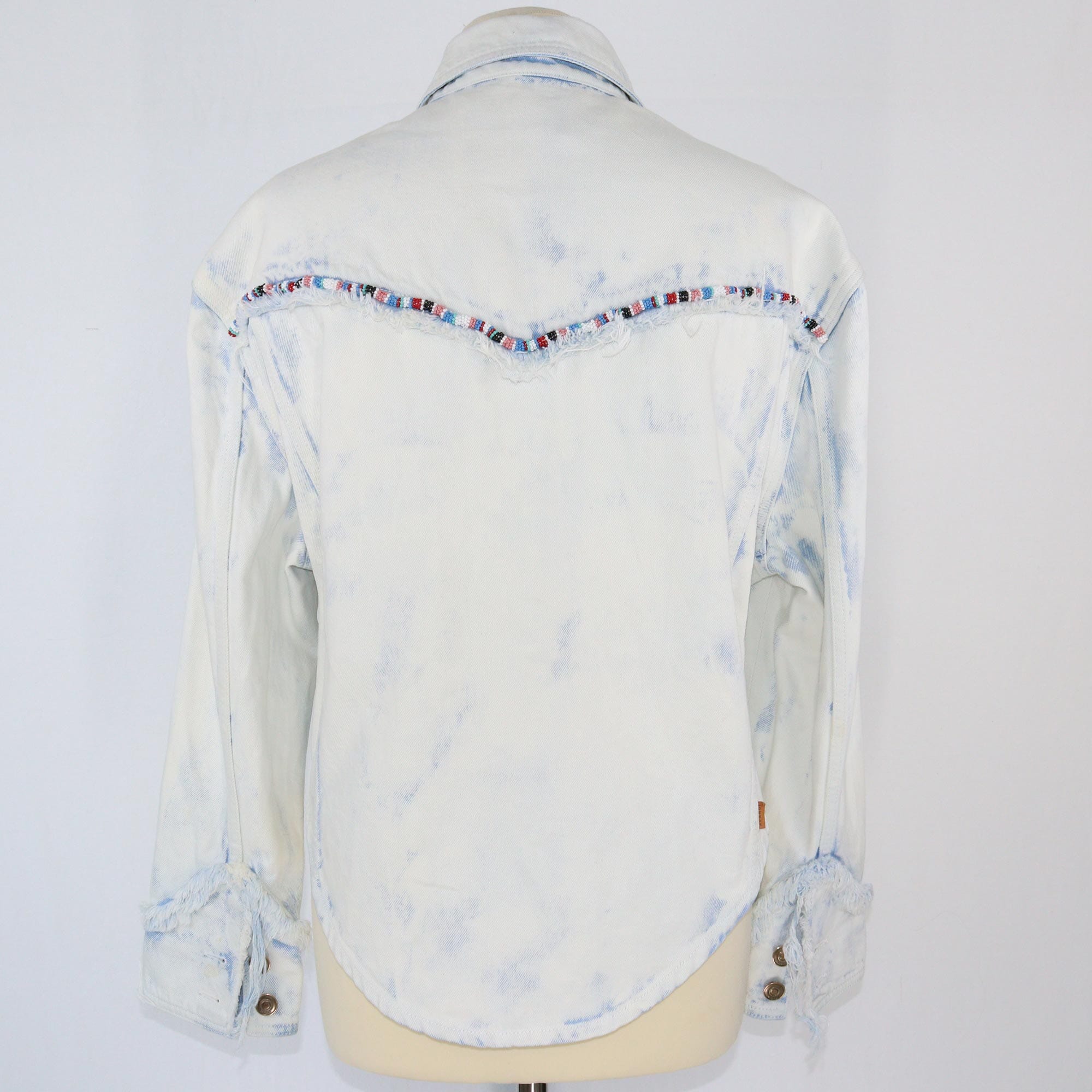 Alanui Blue Tubular Beads Jacket Clothing Alanui 