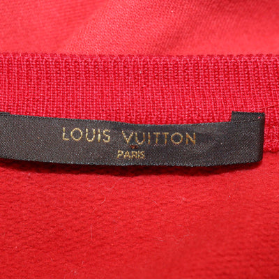 Louis Vuitton Red Cotton Logo Patches Sweatshirt