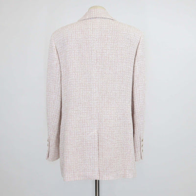 Chanel Pink Tweed Single Breasted Blazer