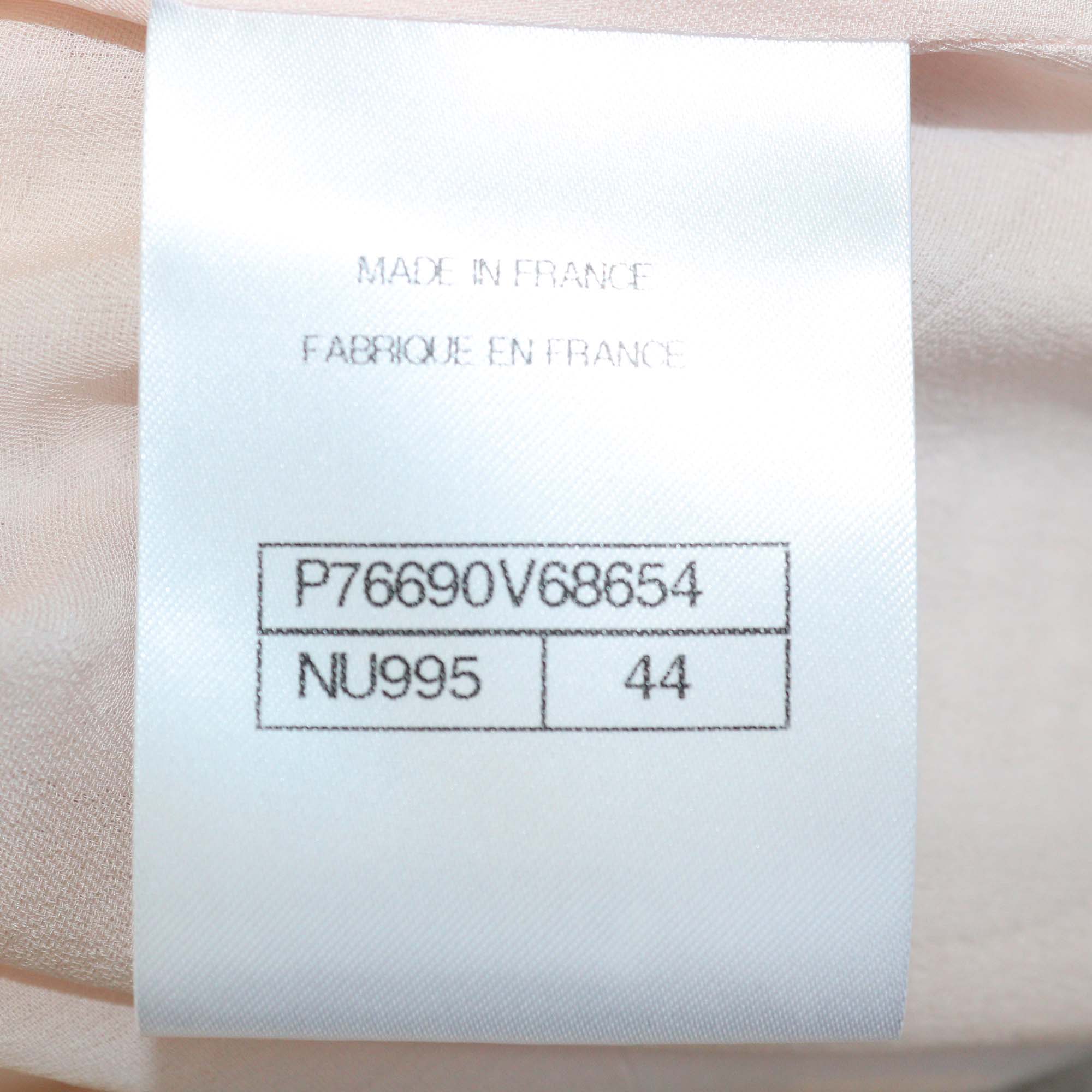 Chanel Pink Tweed Single Breasted Blazer