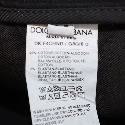 Dolce & Gabbana Black Denim Zebra Effect Distressed Mini Skirt