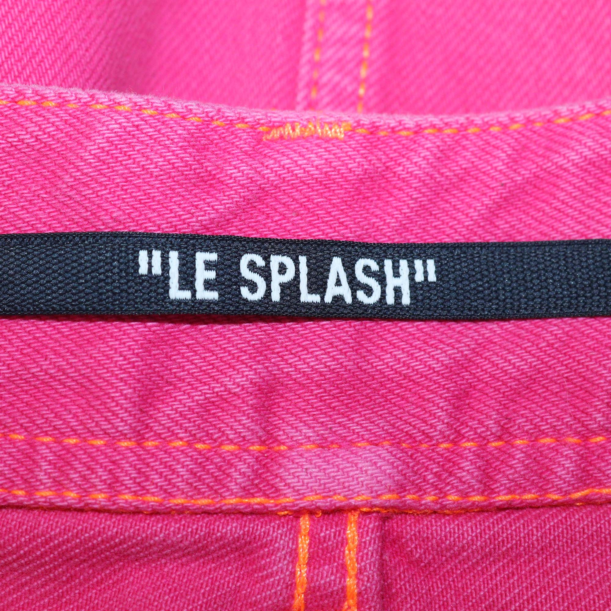 Jacquemus Pink Denim Le Splash Mini Skirt