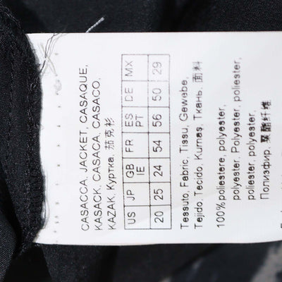 Marina Rinaldi Black Abstract Floral Print Three Quarter Sleeve Blouse