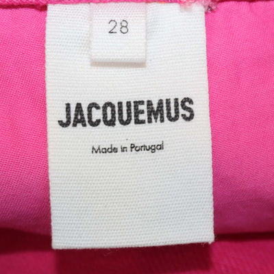 Jacquemus Pink Denim Le Splash Mini Skirt