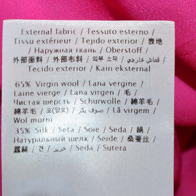 Valentino Fuchsia Wool & Silk Crepe Couture Bow Maxi Skirt