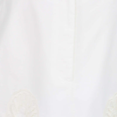 Acler White Cotton Blairhall Mini Skirt