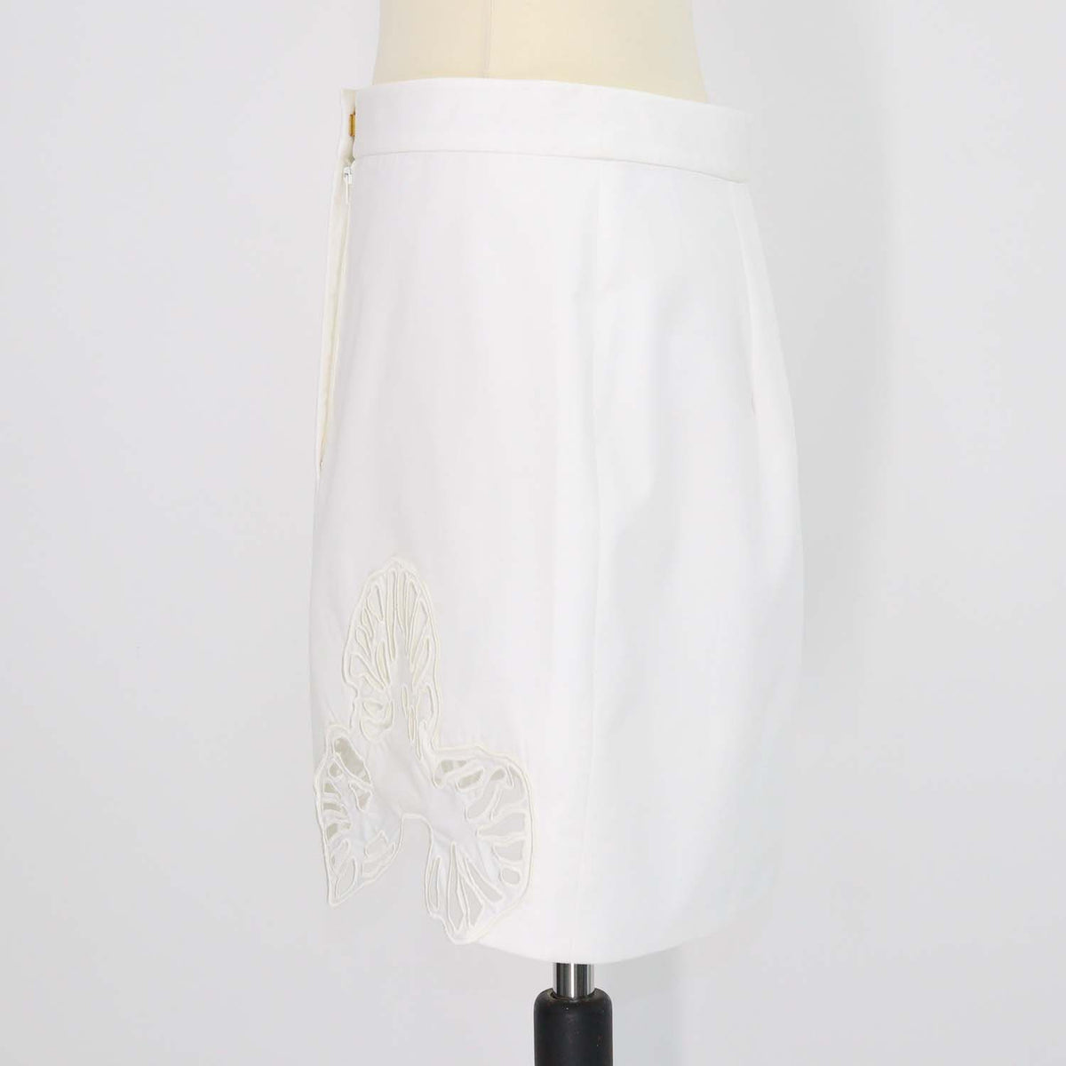 Acler White Cotton Blairhall Mini Skirt