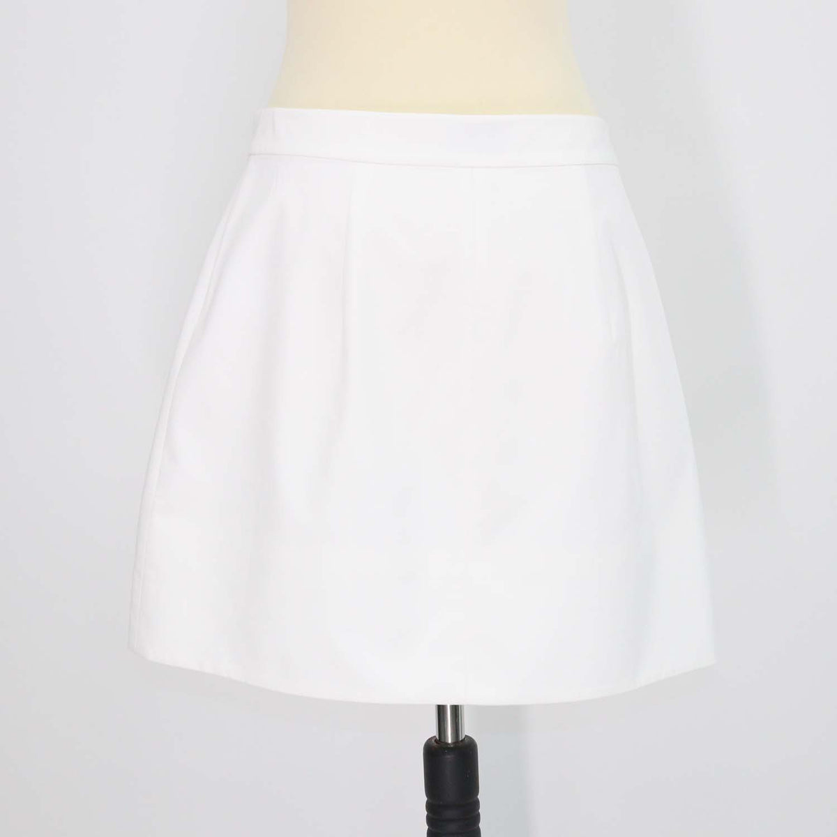 Acler White Cotton Blairhall Mini Skirt