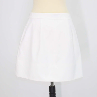 Acler White Cotton Blairhall Mini Skirt