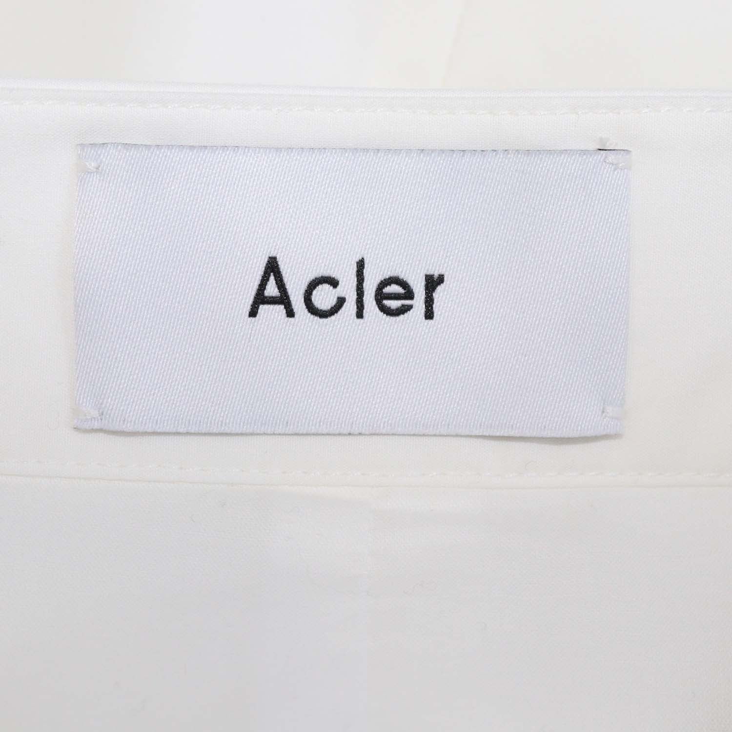 Acler White Cotton Blairhall Mini Skirt
