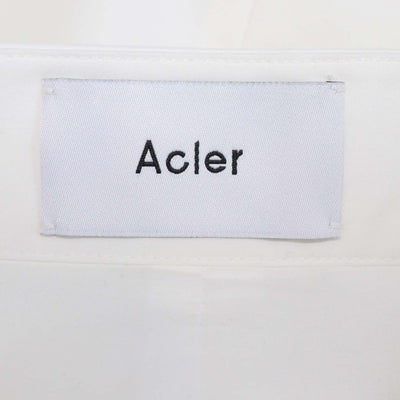 Acler White Cotton Blairhall Mini Skirt