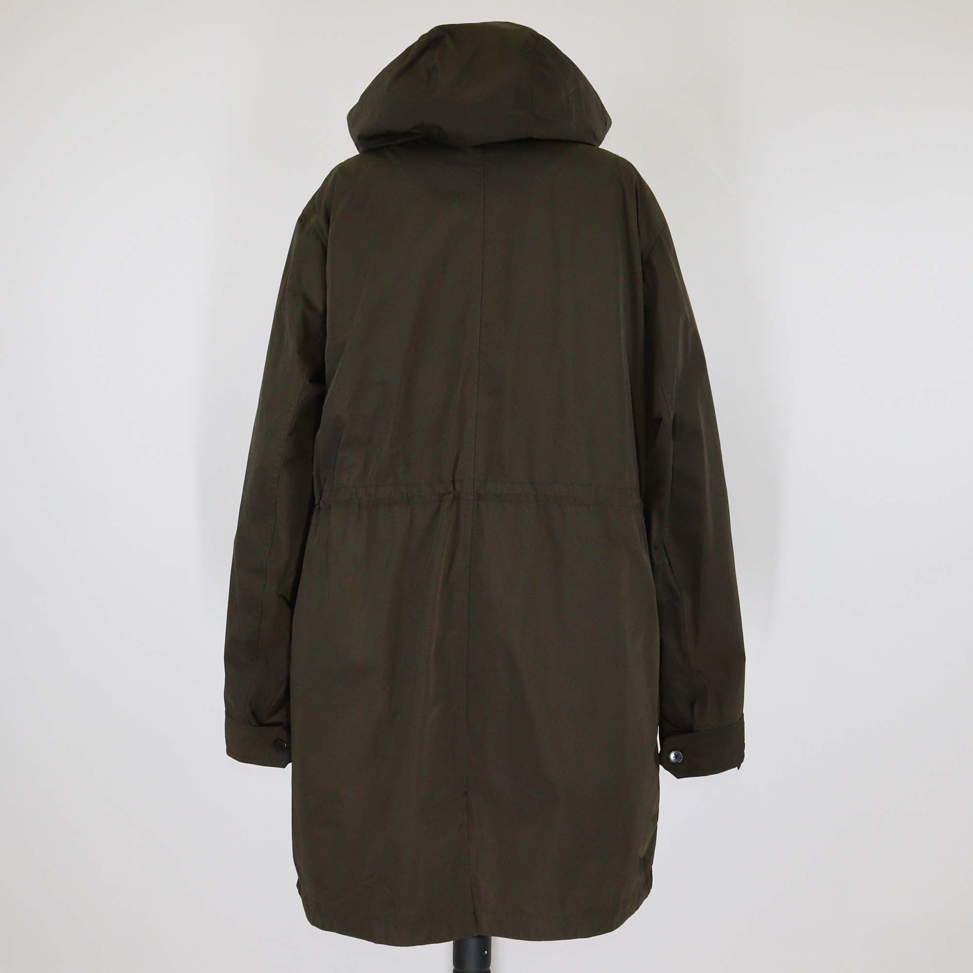 Zadig & Voltaire Army Green Detachable Lining Bob Parka Hoodie Jacket