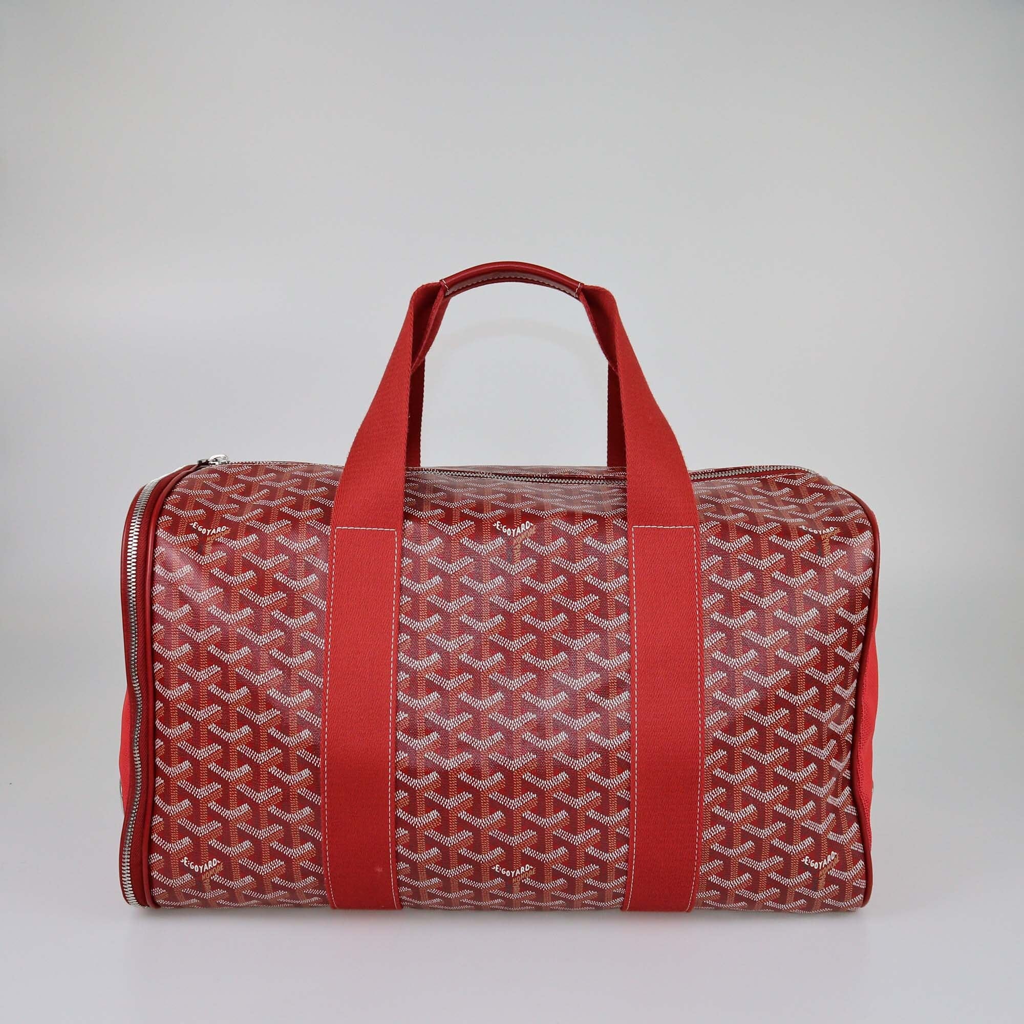 Goyard Red Goyardine Voltiguer Pet Carrier MM Bag Womens Goyard 