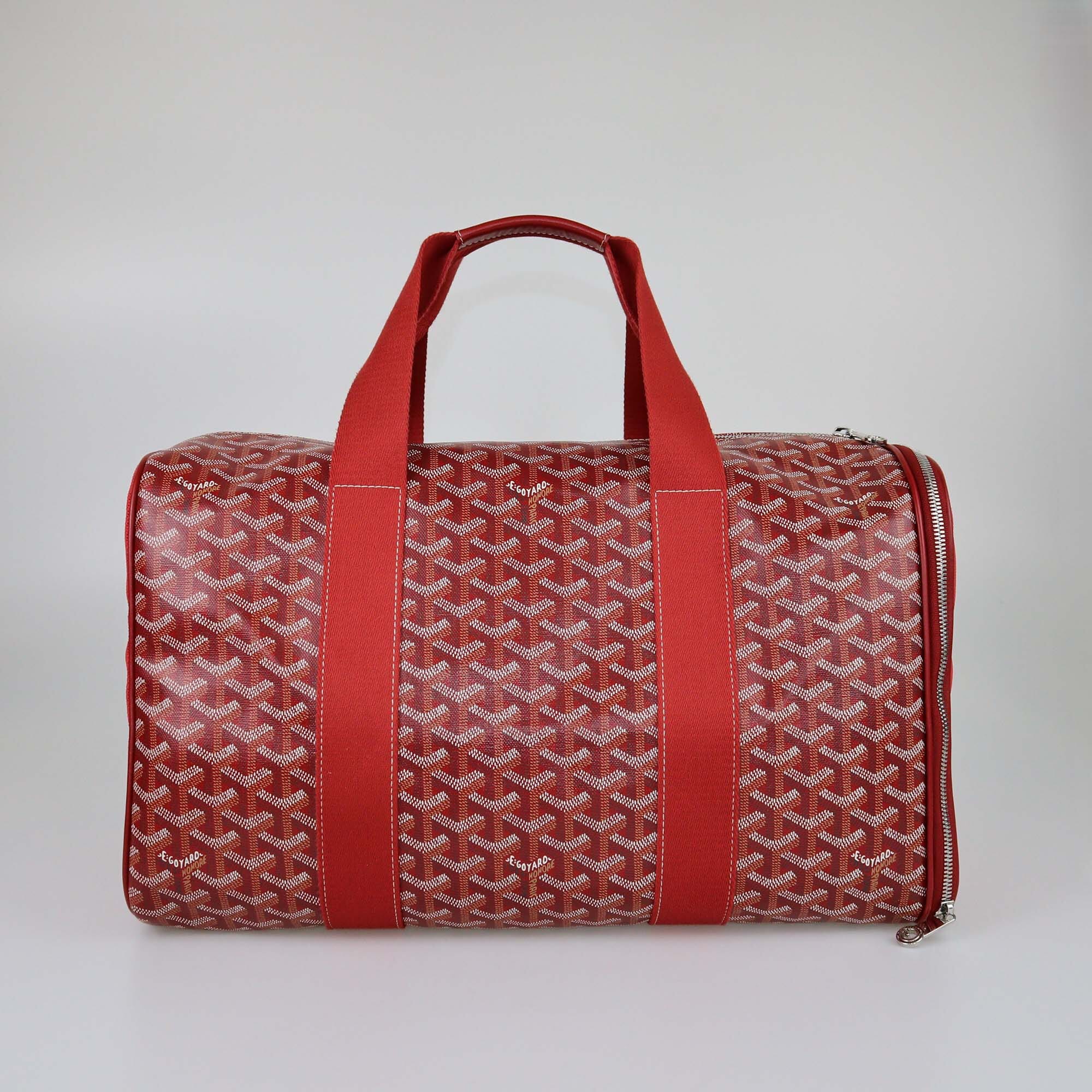 Goyard Red Goyardine Voltiguer Pet Carrier MM Bag Womens Goyard 