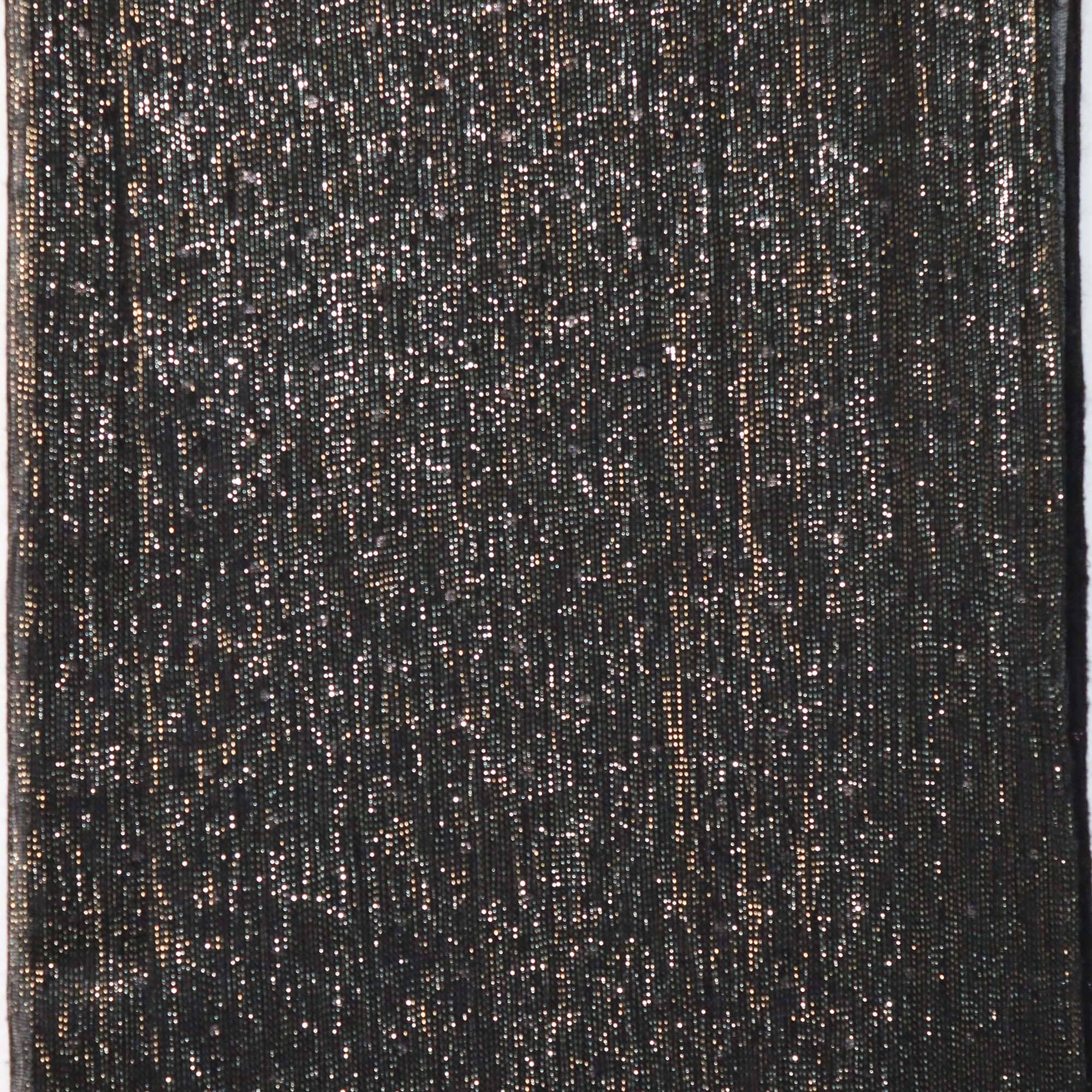 Loro Piana Black/Metallic Gold Crystal Embellished Rectangle Shawl Womens Loro Piana 