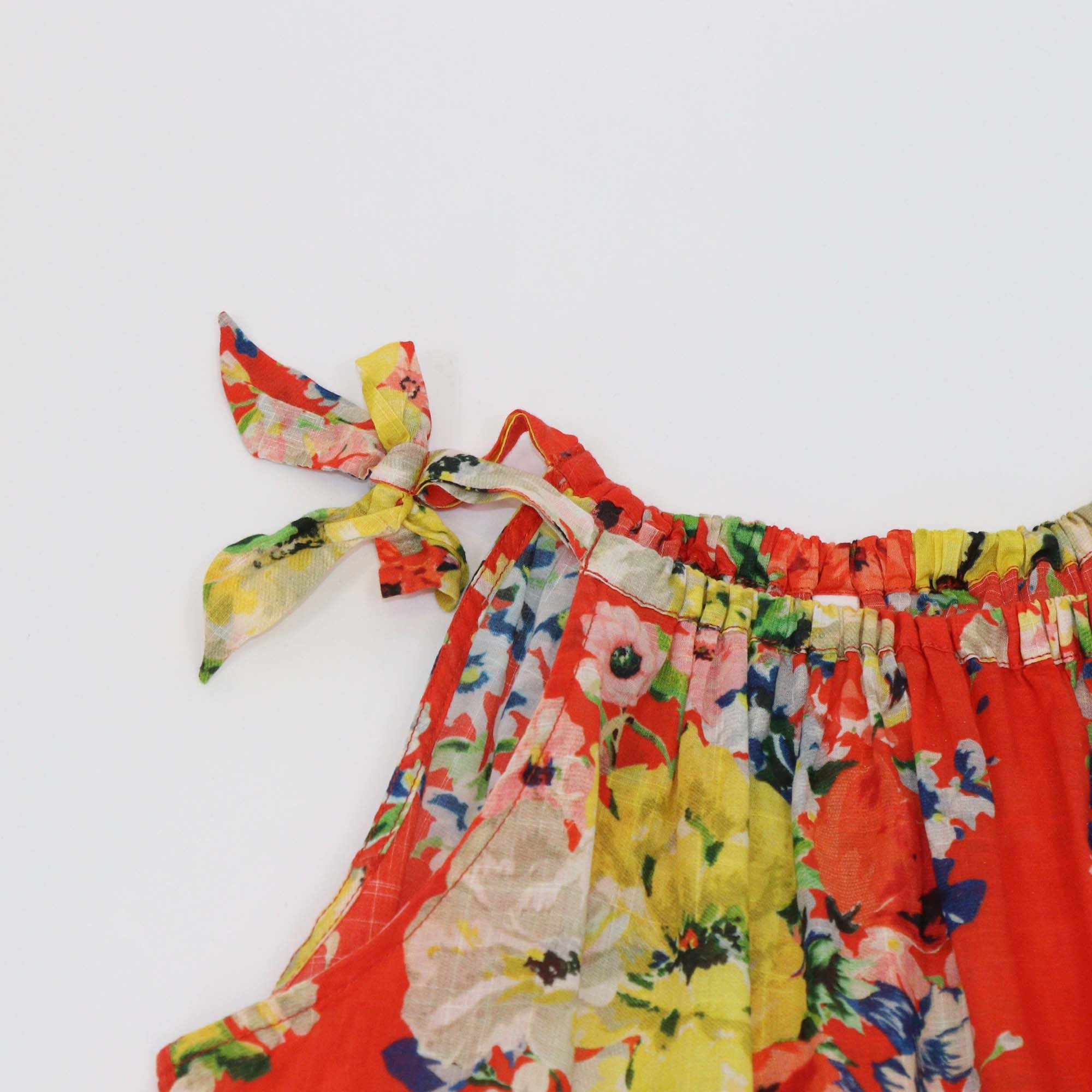 Zimmermann Kids Multicolor Cotton Cotton Floral Tiered Dress