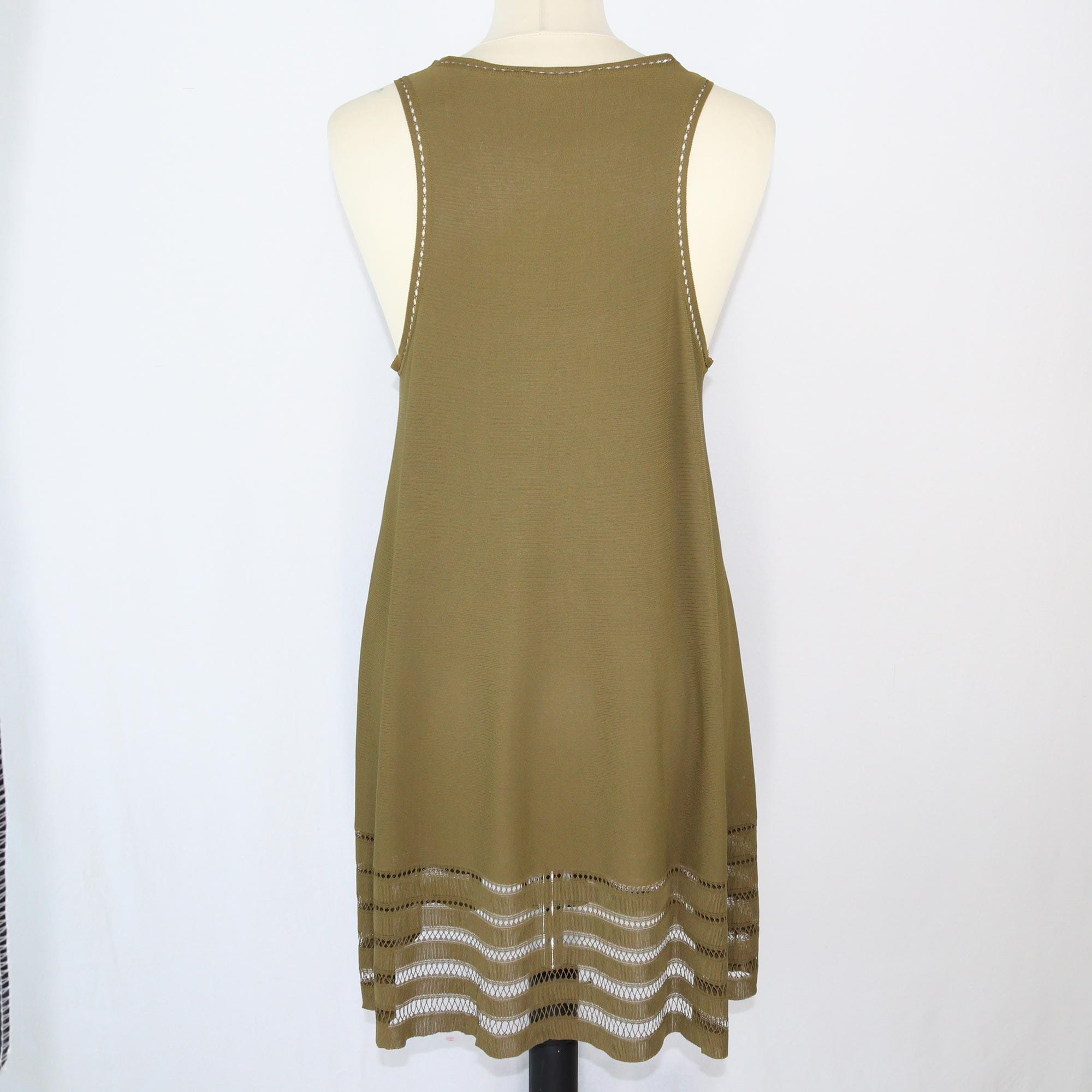 Alexander McQueen Green Sleeveless Dress Clothing Alexander McQueen 