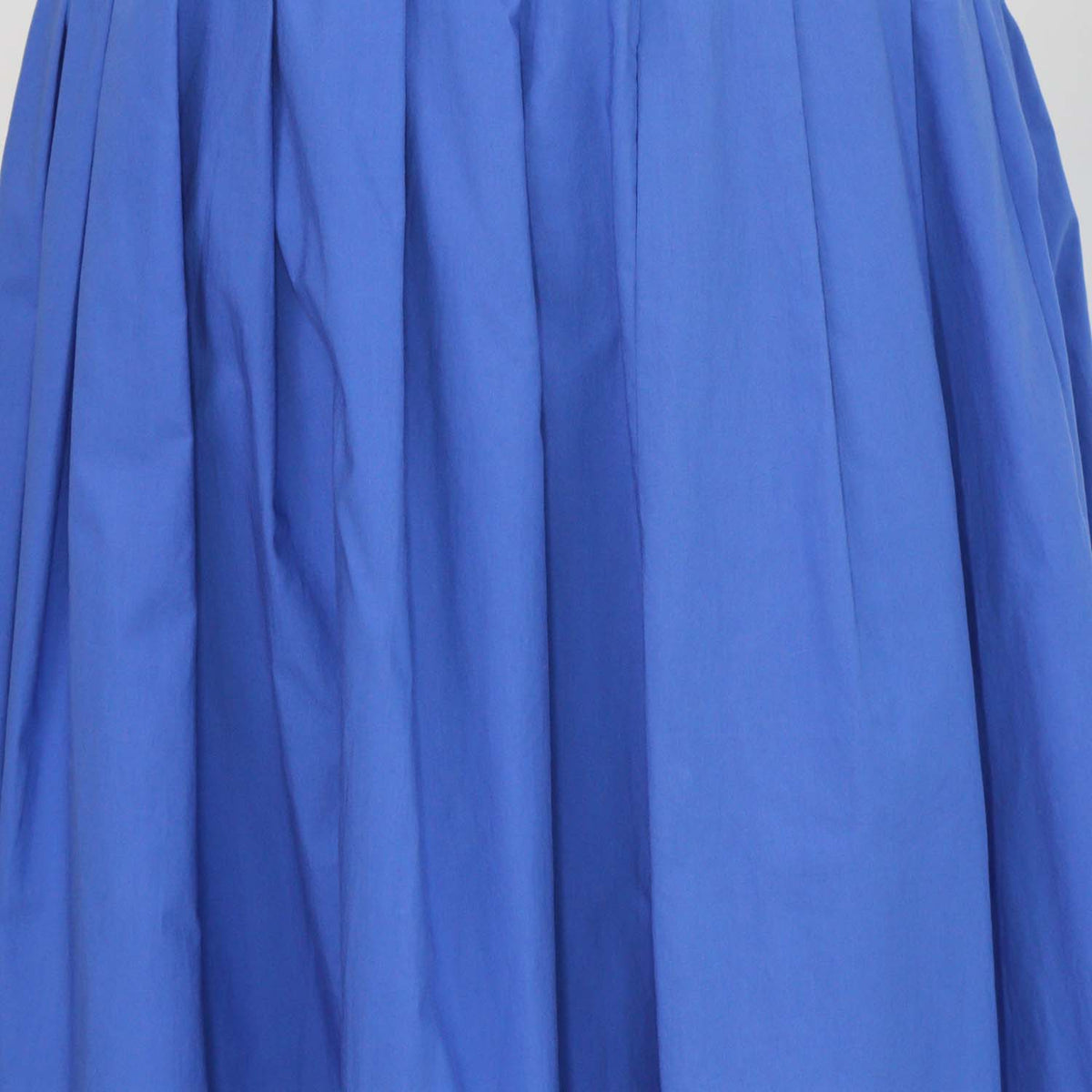 Boutique Moschino Blue Cotton Pleated Maxi Skirt