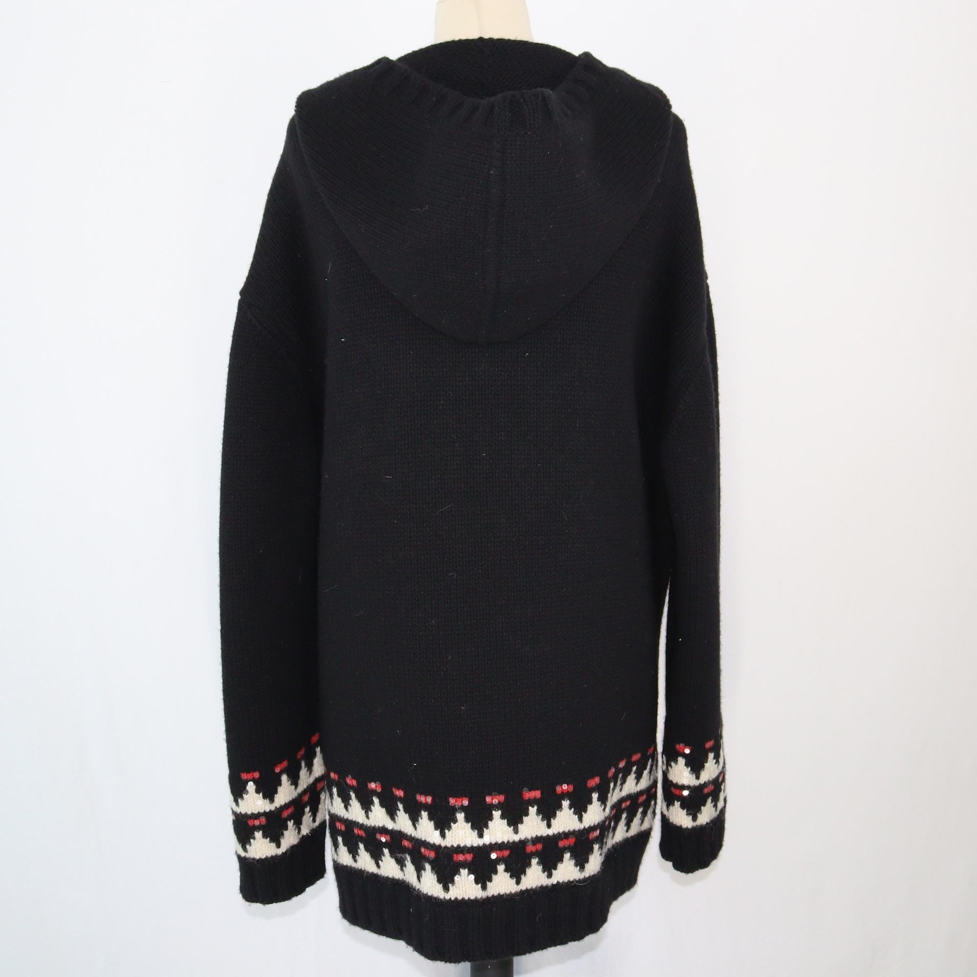 Saint Laurent Black Intarsia Cardigan Clothing Saint Laurent 