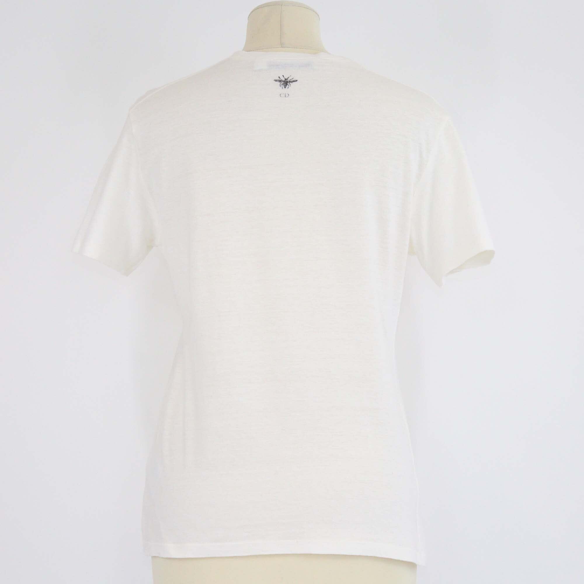 Christian Dior Off White Cotton Dio(r)evolution Print T-Shirt Womens Christian Dior 