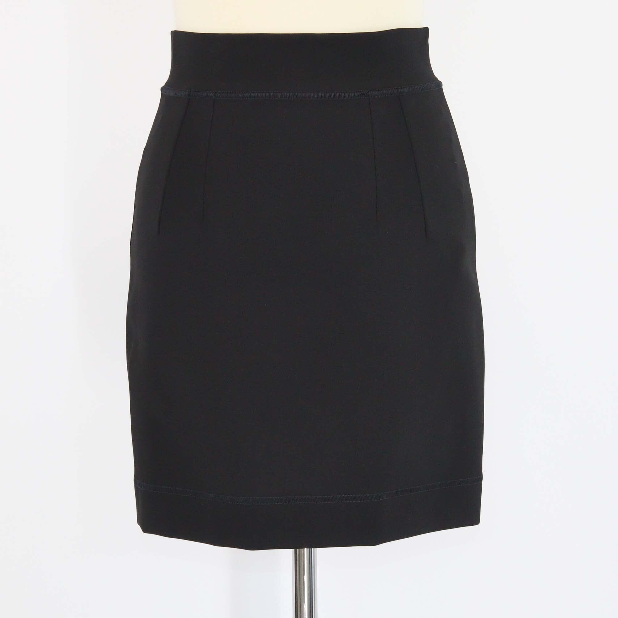 Dolce & Gabbana Black Blended Viscose Pleated Mini Skirt Womens Dolce & Gabbana 