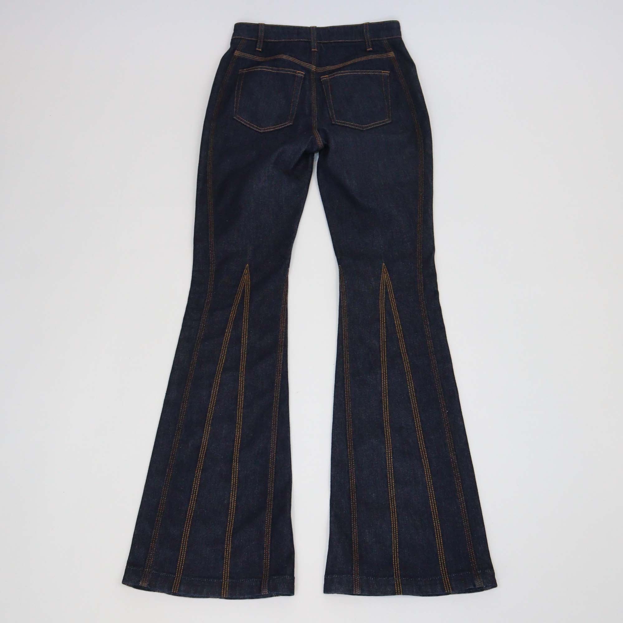 Dolce & Gabbana Dark Blue Denim Flared Pants