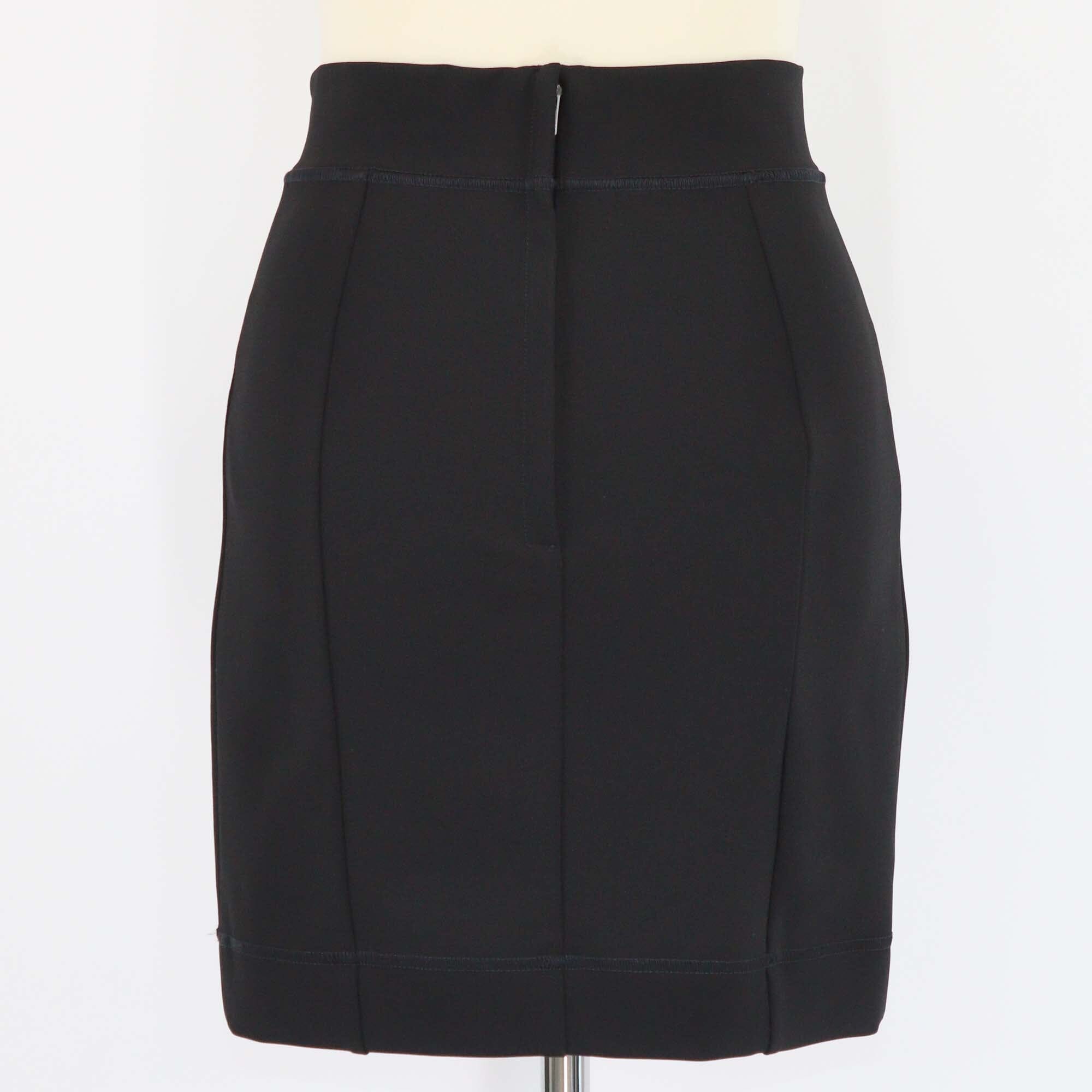 Dolce & Gabbana Black Blended Viscose Pleated Mini Skirt Womens Dolce & Gabbana 