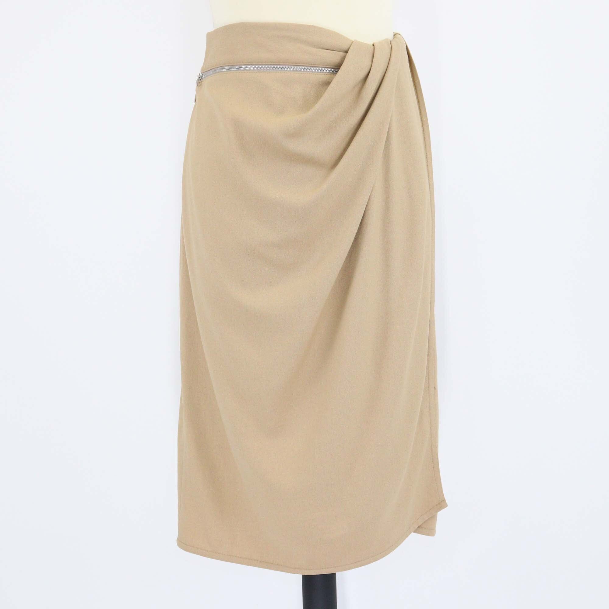 Jacquemus Beige Blended Fabric Le Papier La Juve Draggiu Midi Skirt Womens Jaquemus 