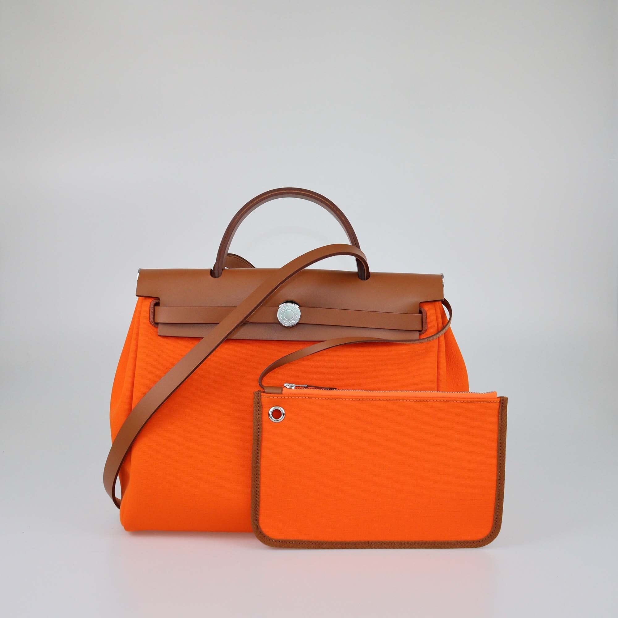 Hermes Orange Herbag 31 Bag Womens Hermes 