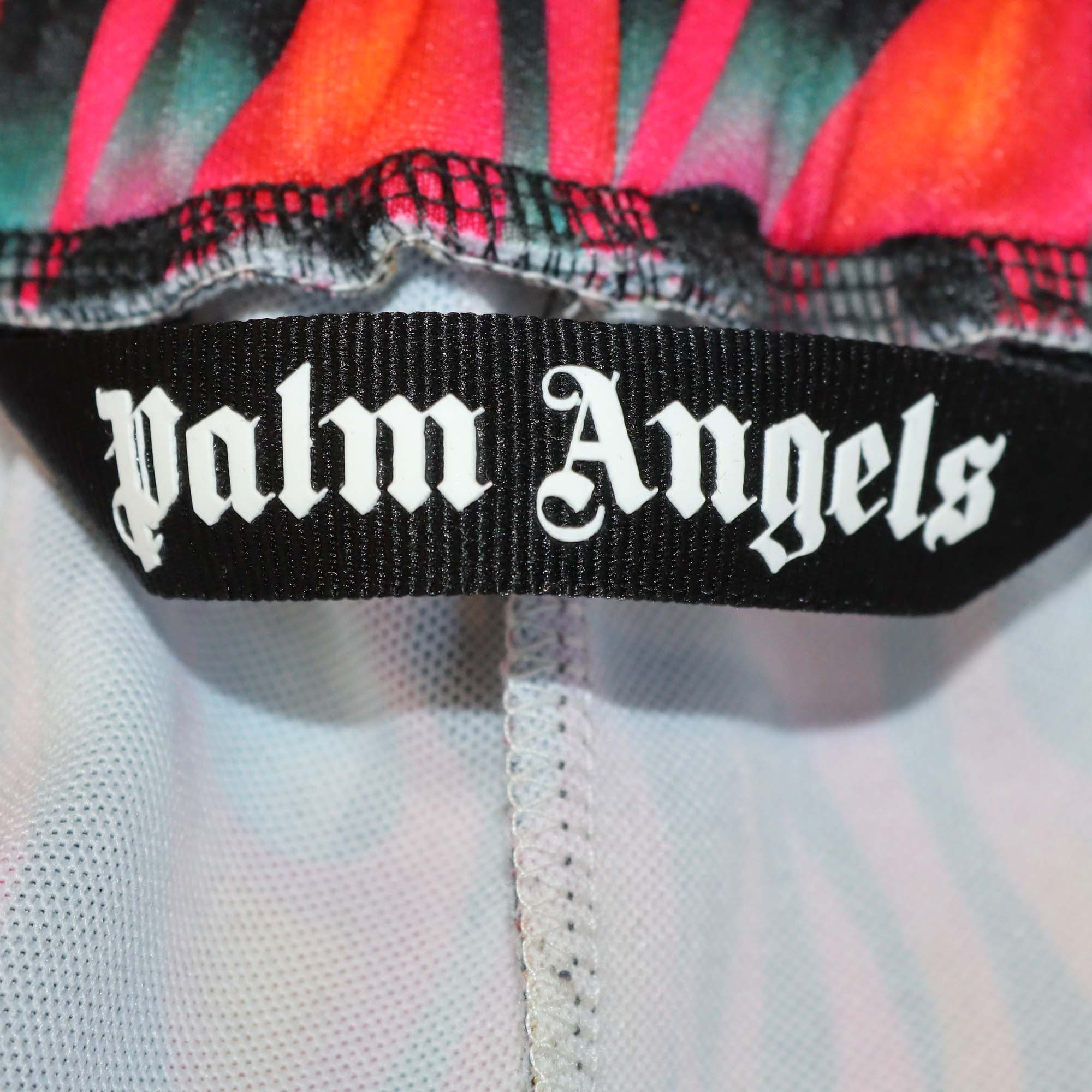 Palm Angels Multicolor Jersey Burning Print Track Pants