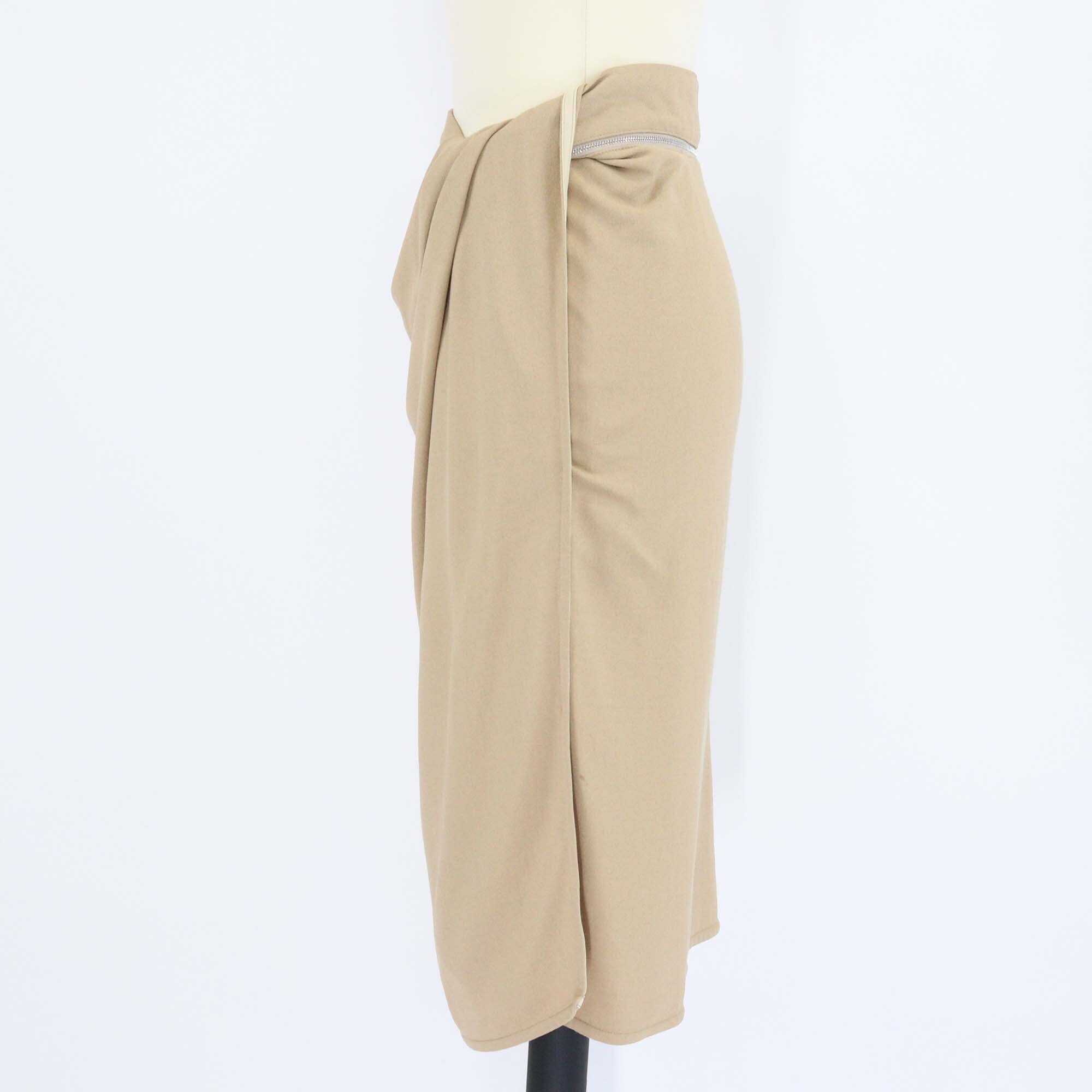 Jacquemus Beige Blended Fabric Le Papier La Juve Draggiu Midi Skirt Womens Jaquemus 
