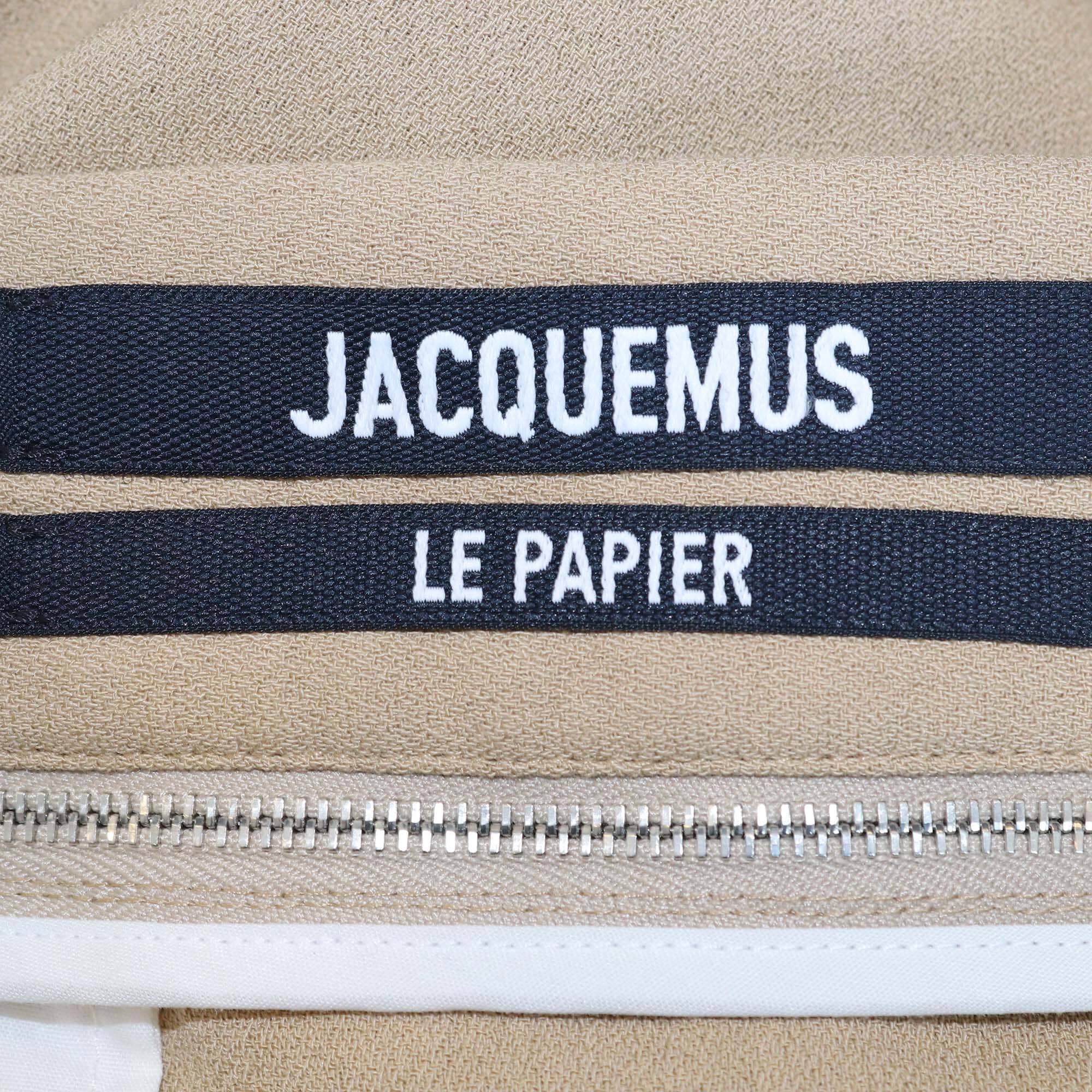 Jacquemus Beige Blended Fabric Le Papier La Juve Draggiu Midi Skirt Womens Jaquemus 