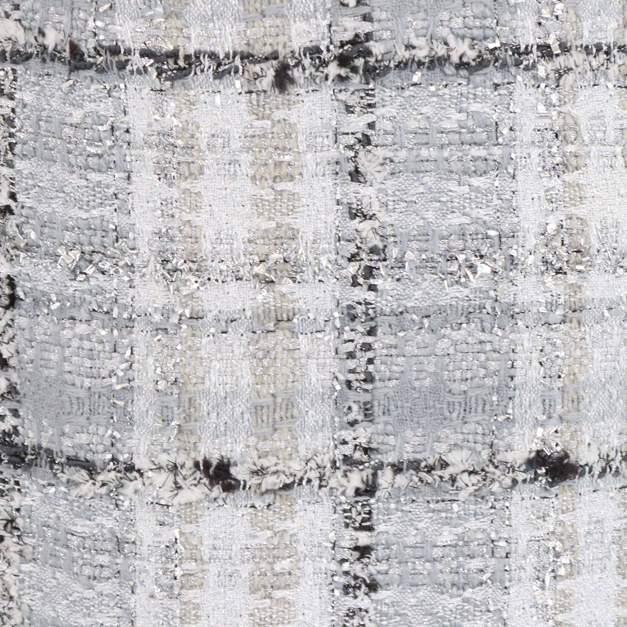 Dolce & Gabbana Metallic Grey Tweed Mini Skirt Womens Dolce & Gabbana 