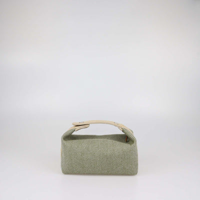 Hermes Vert Foret Wool Small Bride-a-Brac Case