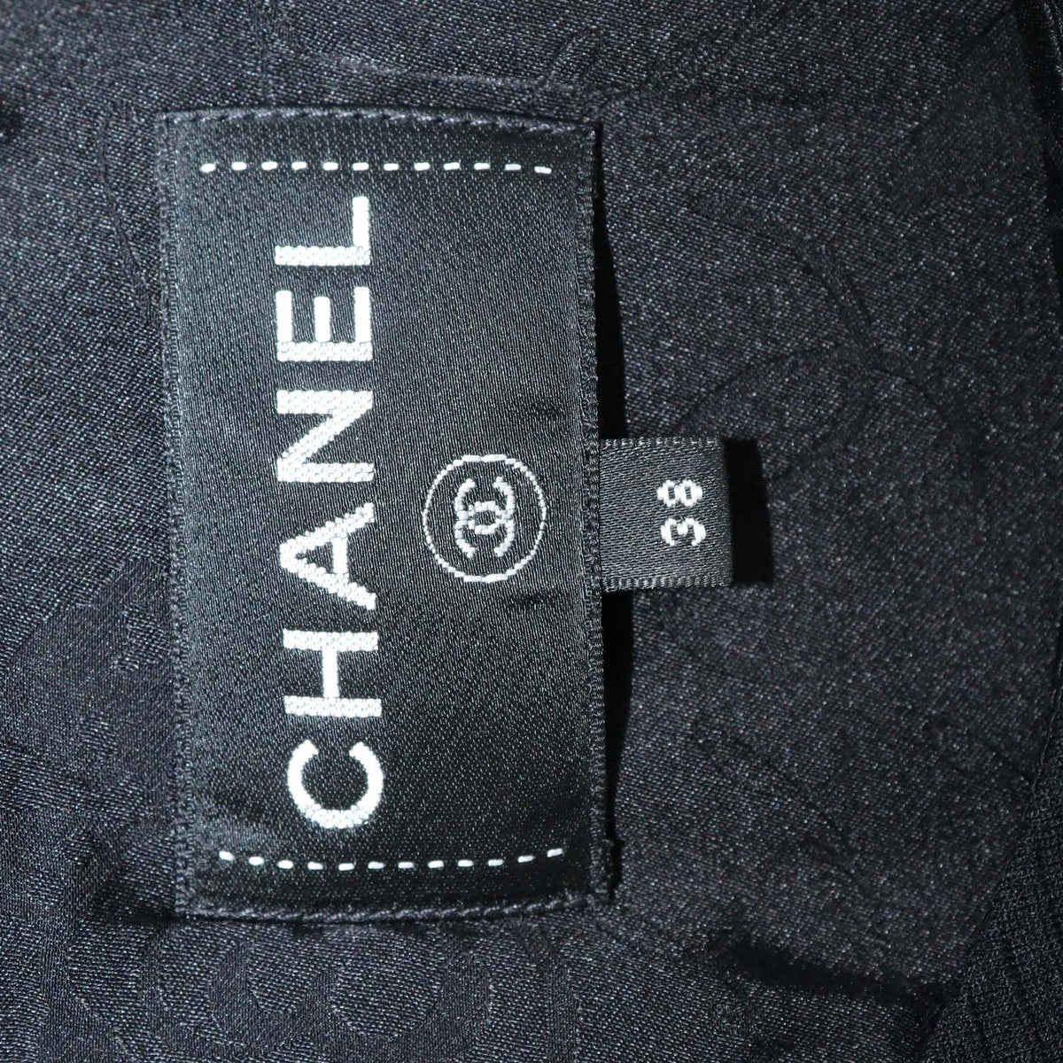 Chanel Black Blend Viscose Textured Tweed Trim Sleeveless Midi Dress
